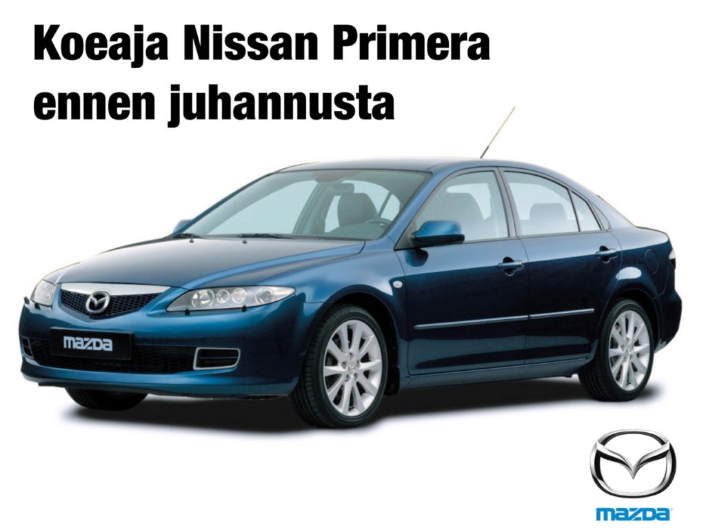 Koeaja Nissan Primera ennen juhannusta